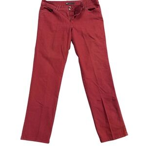 Levis Mid Rise Skinny Jeans Womens 16M Red Denim Stretch Pants 5-Pocket Classic